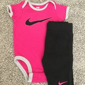 Matching nike baby set